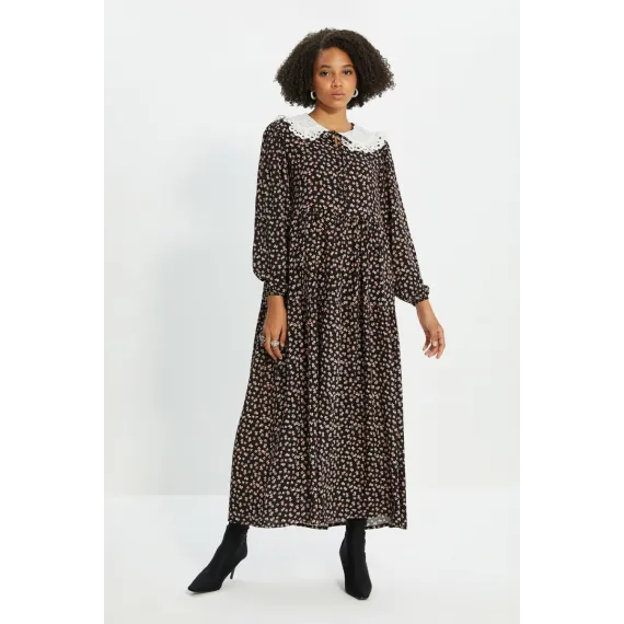 Платье TRENDYOL MODEST, Цвет: Черный, Размер: 42