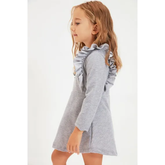 Gyz çaga köýnegi TRENDYOLKIDS, Reňk: Antrasit, Ölçeg: 4-5 ýaş, 3 image