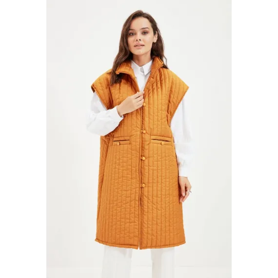 Жилет TRENDYOL MODEST, Цвет: Желтый, Размер: 36, изображение 2