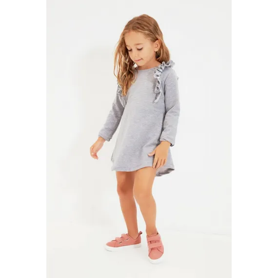 Gyz çaga köýnegi TRENDYOLKIDS, Reňk: Antrasit, Ölçeg: 4-5 ýaş, 2 image