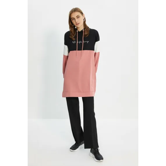 Свитшот TRENDYOL MODEST, Цвет: Розовый, Размер: L, изображение 2