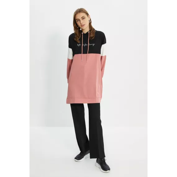 Свитшот TRENDYOL MODEST, Цвет: Розовый, Размер: S, изображение 2