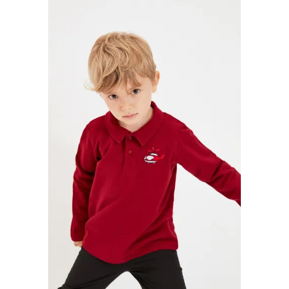 Футболка TRENDYOLKIDS, Цвет: Красный, Размер: 6-7 лет