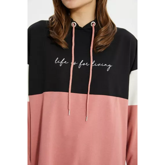 Свитшот TRENDYOL MODEST, Цвет: Розовый, Размер: S, изображение 4