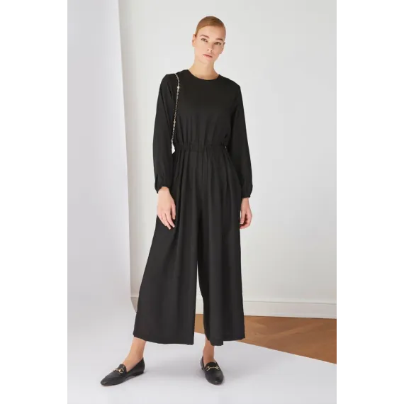 ⠀Комбинизон TRENDYOL MODEST, Цвет: Черный, Размер: 38, изображение 2