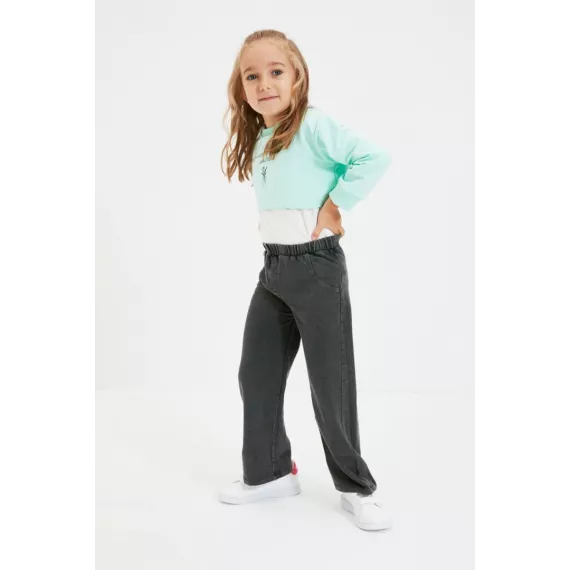 Gyz çagalar sport balak TRENDYOLKIDS, Reňk: Antrasit, Ölçeg: 7-8 ýaş, 2 image
