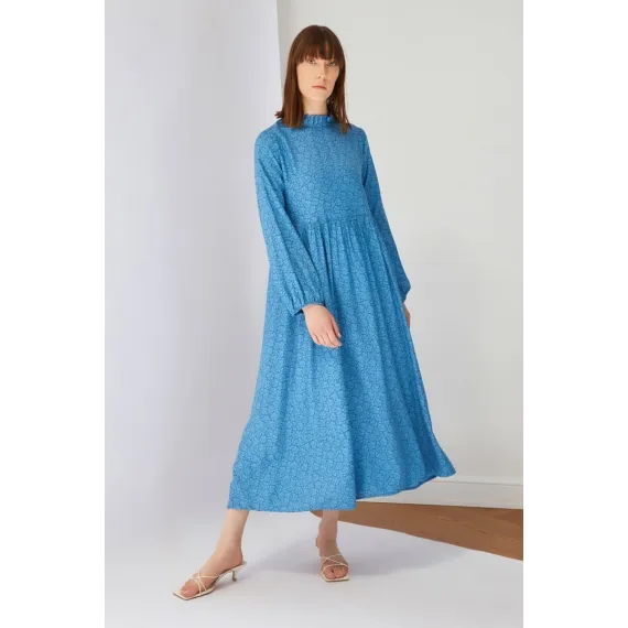 Zenan köýnek TRENDYOL MODEST, Reňk: Açyk gök, Ölçeg: 36, 3 image