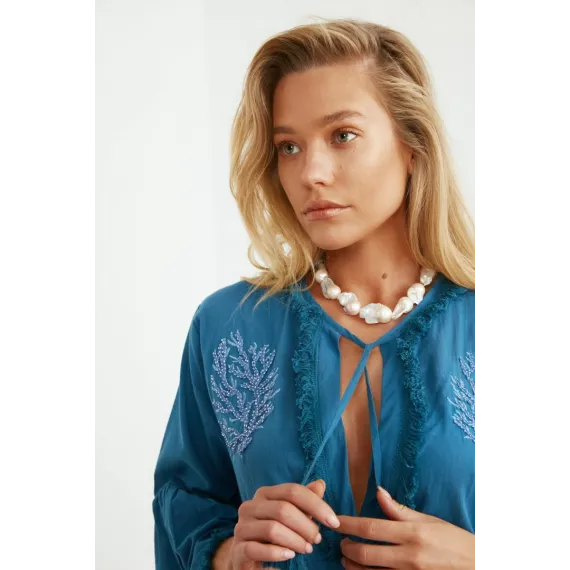 Платье TRENDYOLMILLA, Цвет: Голубой, Размер: 36, изображение 2