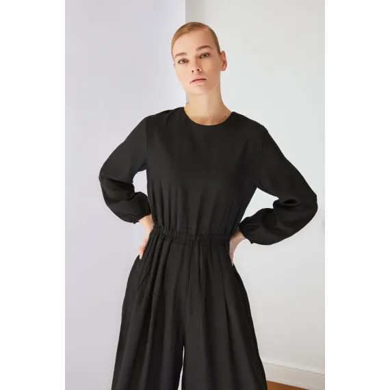⠀Комбинизон TRENDYOL MODEST, Цвет: Черный, Размер: 38, изображение 3