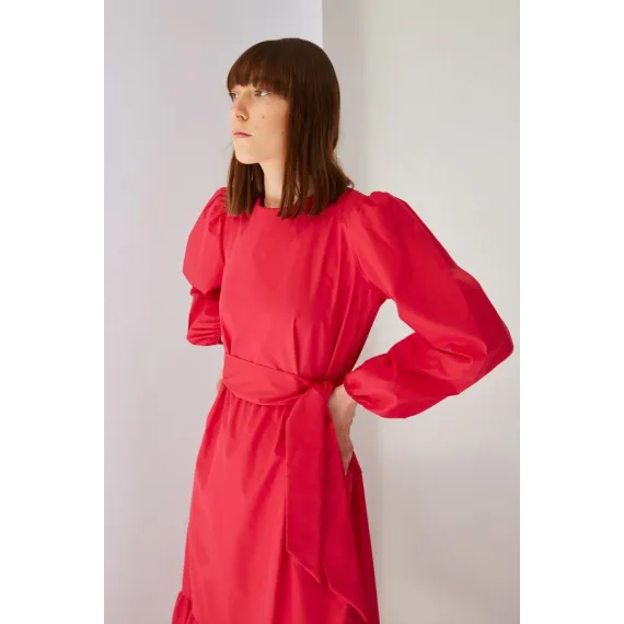 Платье TRENDYOL MODEST, Цвет: Красный, Размер: 36, изображение 4