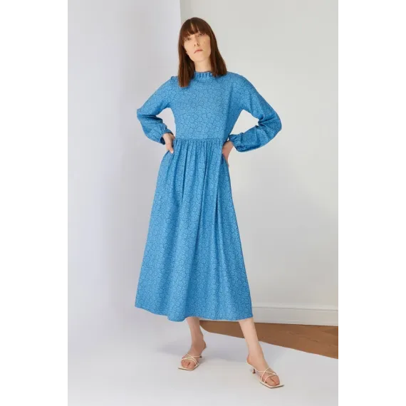 Zenan köýnek TRENDYOL MODEST, Reňk: Açyk gök, Ölçeg: 36, 4 image
