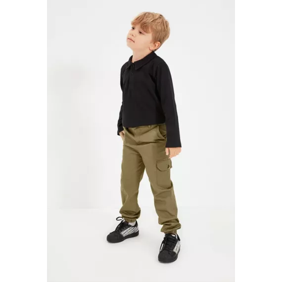 Oglan çagalar balak TRENDYOLKIDS, Reňk: Haki, Ölçeg: 9-10 ýaş, 2 image