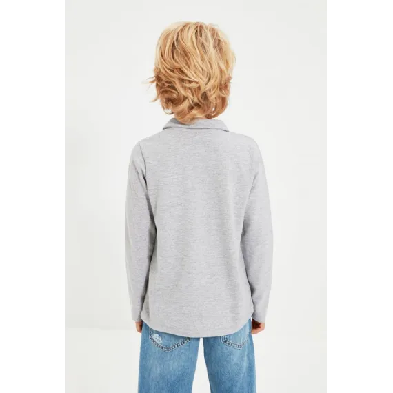 Футболка TRENDYOLKIDS, Цвет: Серый, Размер: 5-6 лет, изображение 5