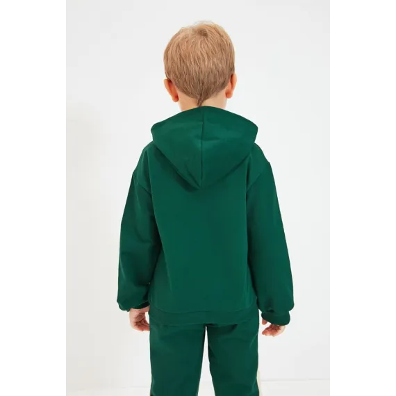 Свитшот тонкий TRENDYOLKIDS, Цвет: Зеленый, Размер: 6-7 лет, изображение 4
