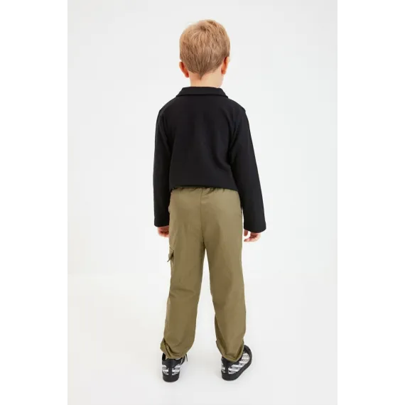 Брюки TRENDYOL KIDS TRENDYOLKIDS, Цвет: Хаки, Размер: 7-8 лет, изображение 4