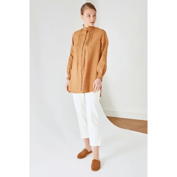 Zenan üçin köýnek TRENDYOL MODEST, Reňk: Sary, Ölçeg: 38, 3 image
