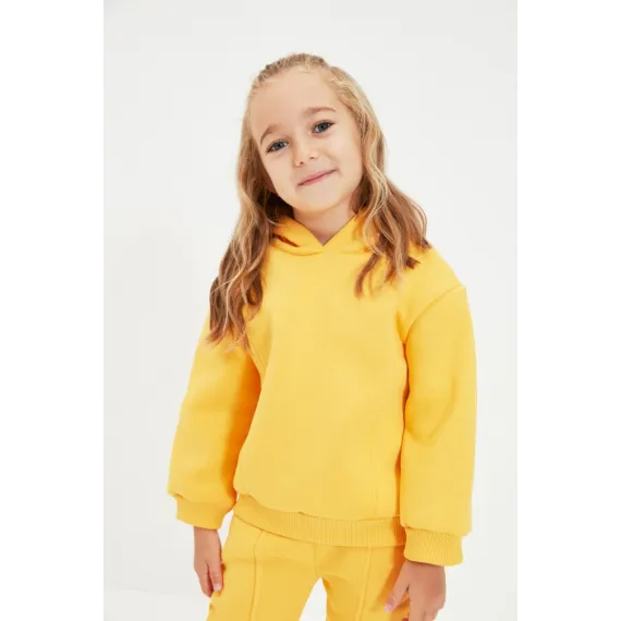 Свитшот толстый TRENDYOLKIDS, Цвет: Желтый, Размер: 4-5 лет