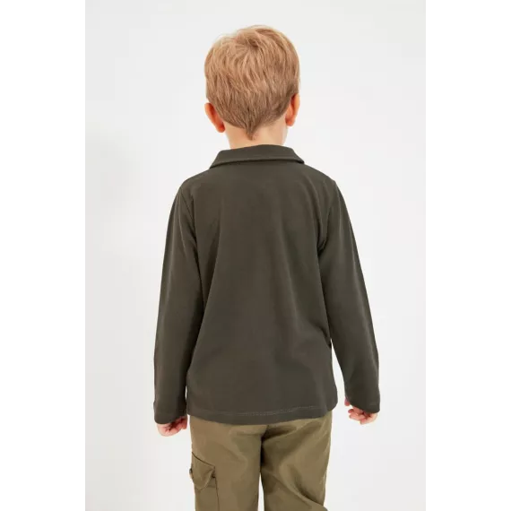 Футболка TRENDYOLKIDS, Цвет: Хаки, Размер: 7-8 лет, изображение 4