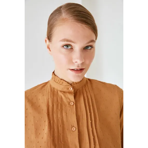 Zenan üçin köýnek TRENDYOL MODEST, Reňk: Sary, Ölçeg: 36, 2 image
