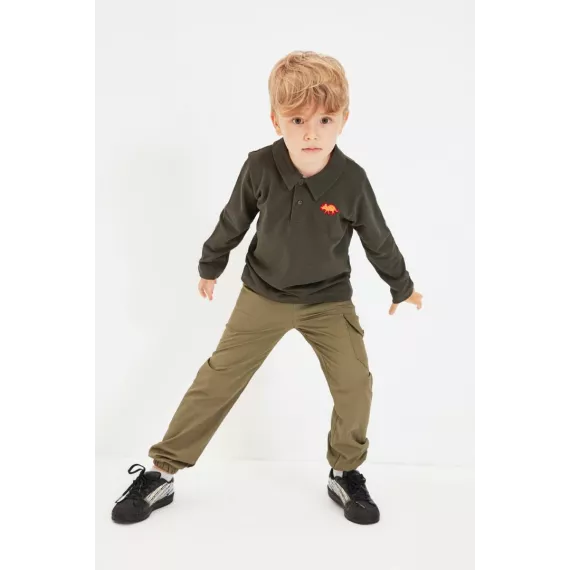 Футболка TRENDYOLKIDS, Цвет: Хаки, Размер: 7-8 лет, изображение 2