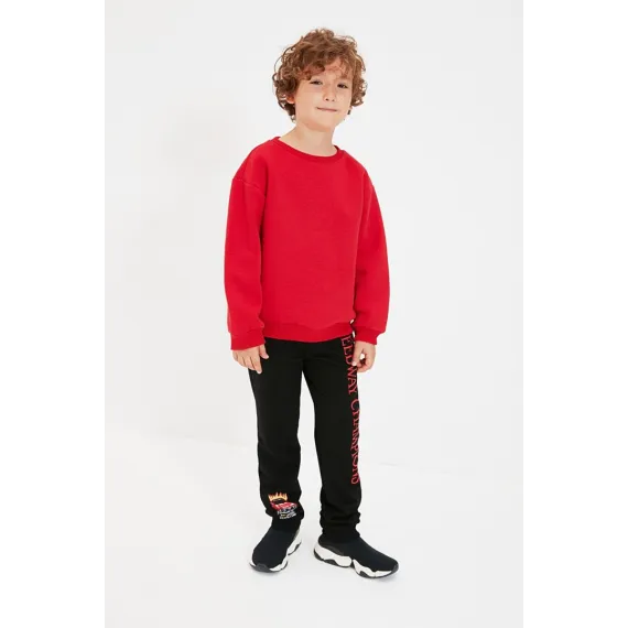 Свитшот толстый TRENDYOLKIDS, Цвет: Красный, Размер: 6-7 лет