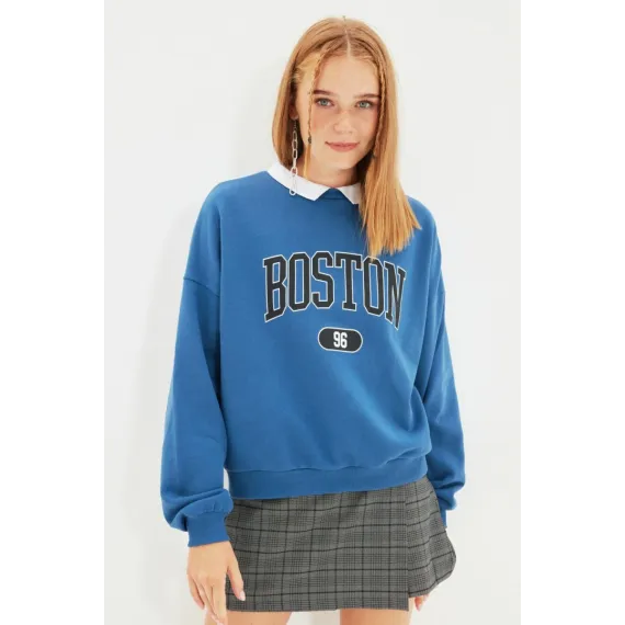Zenan üçin switşot TRENDYOLMILLA, Reňk: Indigo, Ölçeg: M, 4 image