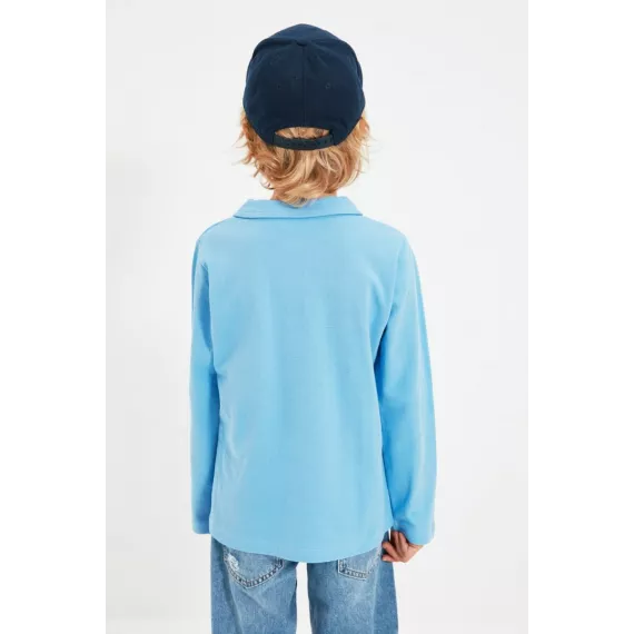 Футболка TRENDYOLKIDS, Цвет: Голубой, Размер: 6-7 лет, изображение 5