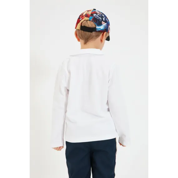 Oglanlar üçin futbolka TRENDYOLKIDS, Reňk: Ak, Ölçeg: 8-9 ýaş, 4 image