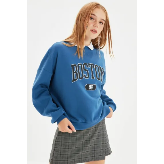 Zenan üçin switşot TRENDYOLMILLA, Reňk: Indigo, Ölçeg: M
