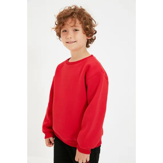 Свитшот толстый TRENDYOLKIDS, Цвет: Красный, Размер: 6-7 лет, изображение 3