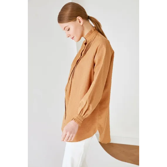 Zenan üçin köýnek TRENDYOL MODEST, Reňk: Sary, Ölçeg: 36, 4 image