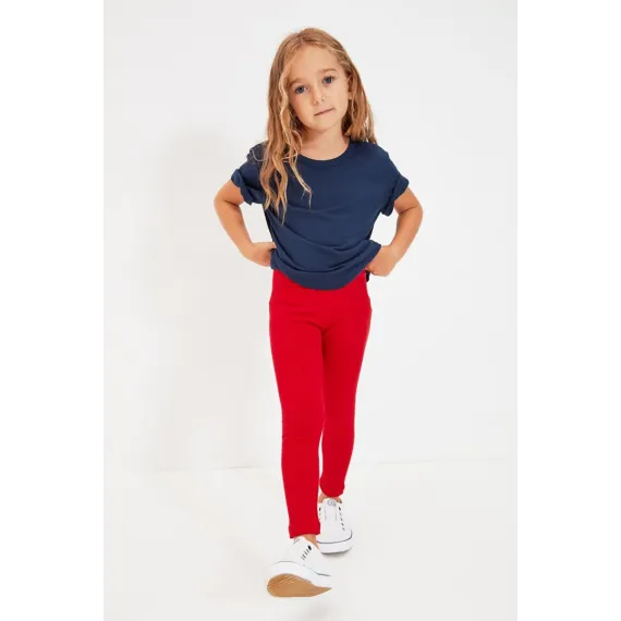 Леггинсы 2 шт. TRENDYOLKIDS, Цвет: Красный, Размер: 7-8 лет, изображение 2
