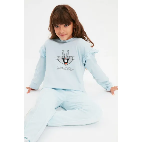 Футболка TRENDYOLKIDS, Цвет: Голубой, Размер: 5-6 лет, изображение 2