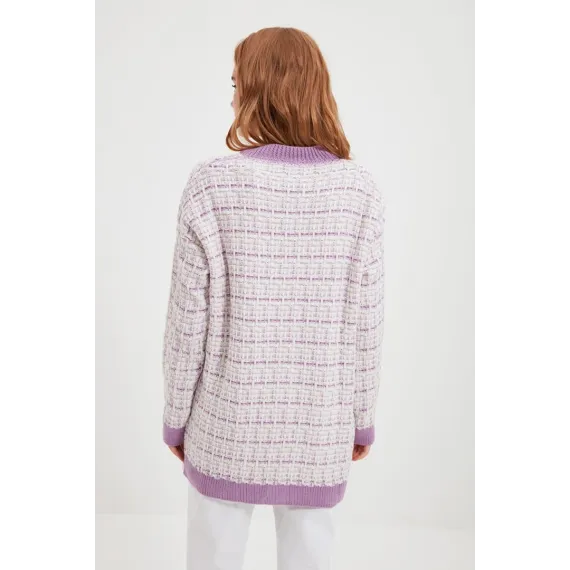 Кардиган TRENDYOLMILLA, Цвет: Сиреневый, Размер: S/M, изображение 5