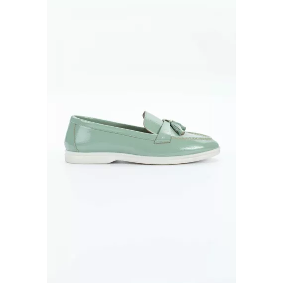 ⠀Лоферы TRENDYOL SHOES, Цвет: Бирюзовый, Размер: 37, изображение 3