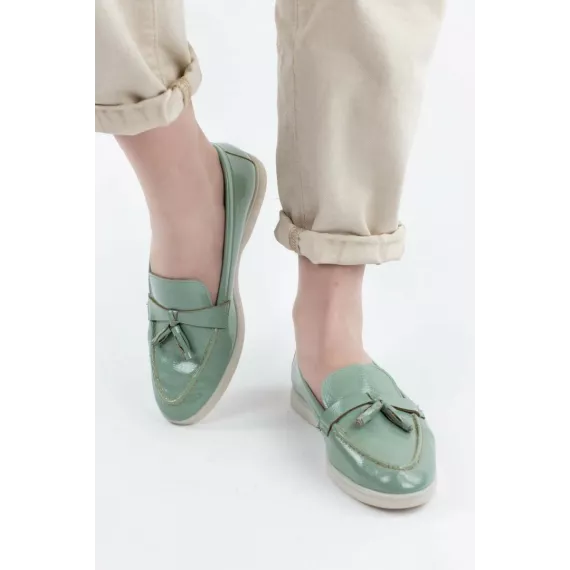 ⠀Лоферы TRENDYOL SHOES, Цвет: Бирюзовый, Размер: 37