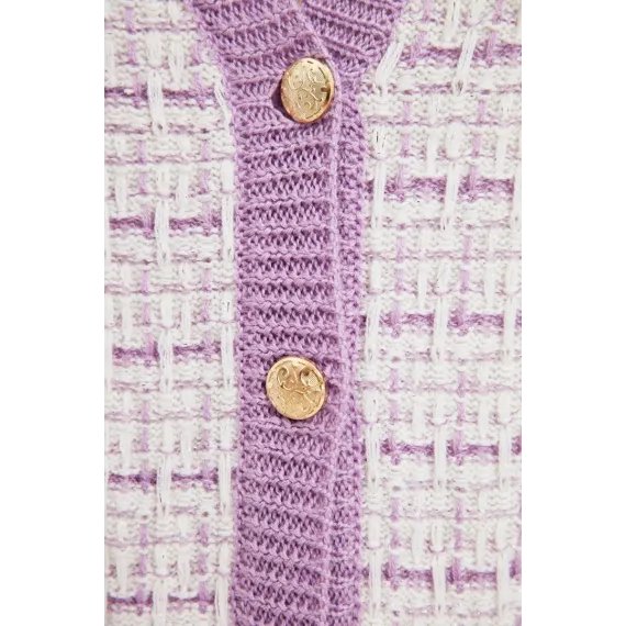 Kardigan TRENDYOLMILLA, Reňk: Melewşe, Ölçeg: M/L, 4 image