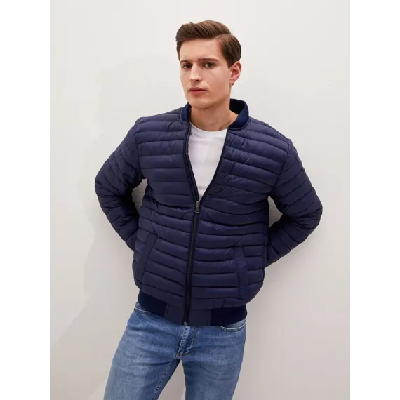 Erkekler üçin bomber kurtka LC Waikiki, Reňk: Goýy gök, Ölçeg: M, 2 image