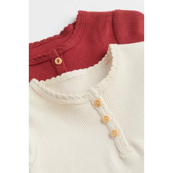 Футболки 2 шт. H&M, Цвет: Красный, Размер: 3-4 года, изображение 2