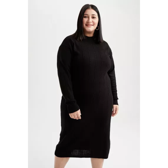 Zenan köýnek DeFacto, Reňk: Gara, Ölçeg: 3XL