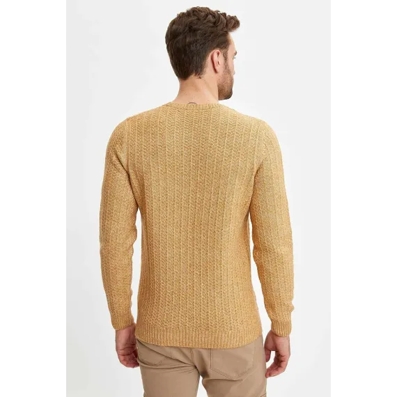 Свитер DeFacto, Цвет: Бежевый, Размер: 2XL, изображение 3