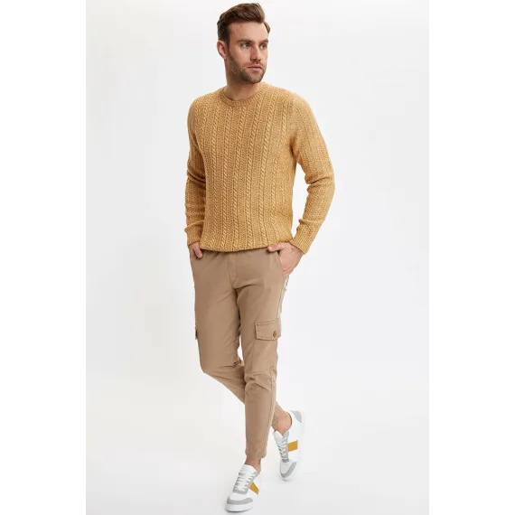 Свитер DeFacto, Цвет: Бежевый, Размер: 2XL, изображение 2