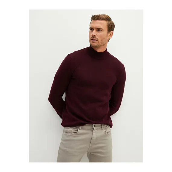Свитер LC Waikiki, Цвет: Бордовый, Размер: XL, изображение 3