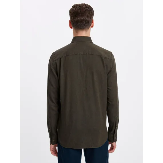 Erkekler üçin köýnek LC Waikiki, Reňk: Haki, Ölçeg: 2XL, 2 image