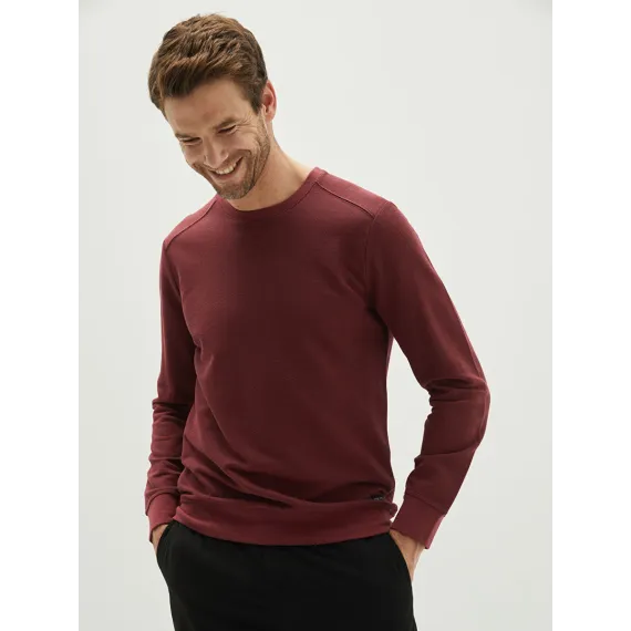Свитшот LC Waikiki, Цвет: Бордовый, Размер: 2XL, изображение 2