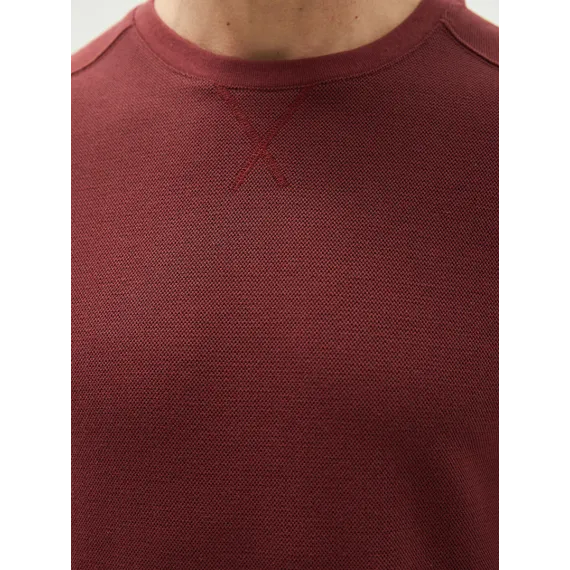 Свитшот LC Waikiki, Цвет: Бордовый, Размер: 2XL, изображение 4