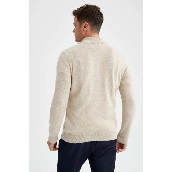 Erkek žempir DeFacto, Reňk: Bež, Ölçeg: 4XL, 4 image
