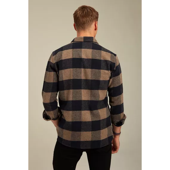 Erkek köýnek Tarz Cool, Reňk: Goňur, Ölçeg: XL, 3 image