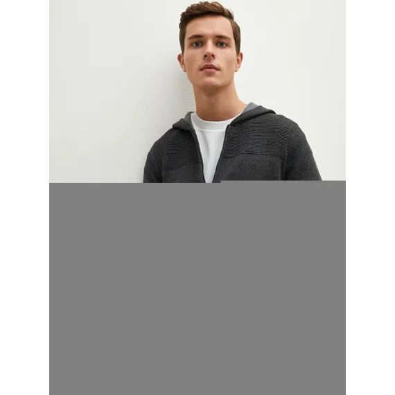 Кардиган LC Waikiki, Цвет: Антрацит, Размер: 3XL, изображение 2