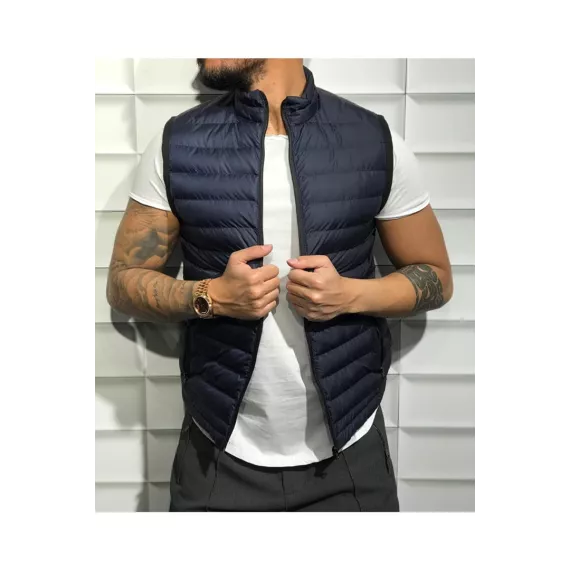 Erkekler üçin ýelek MyStoreDenim, Reňk: Gara, Ölçeg: 5XL